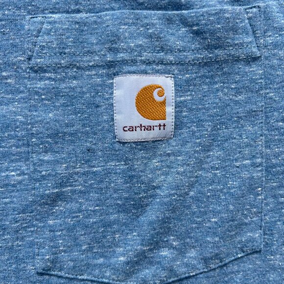 Carhartt Blue Loose Fit Pocket Tee Shirt Sz S - Picture 2 of 7
